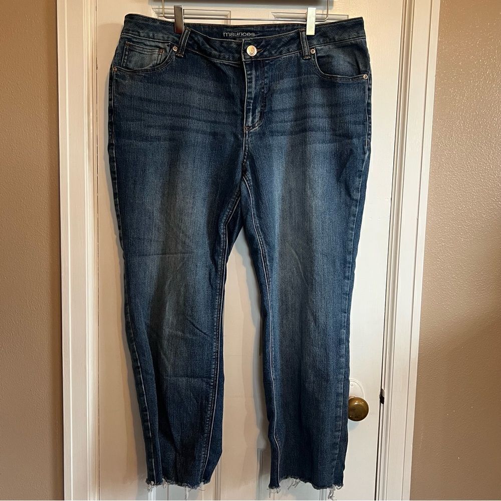 Maurices Blue Ankle Cropped Jeans